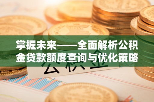 中站掌握未来——全面解析公积金贷款额度查询与优化策略